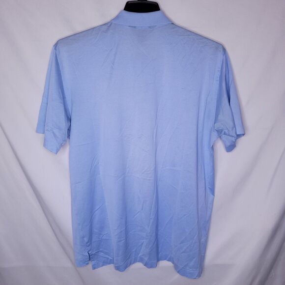 Brooks Brothers Polo Shirt Mens Large Blue Performance Knit Double Mercerized - Picture 5 of 10